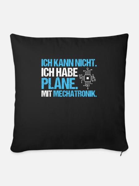 Mechatroniker Mechatronik Mechatronics Engineer - Sofakissen mit Füllung 45 x 45 cm - Schwarz