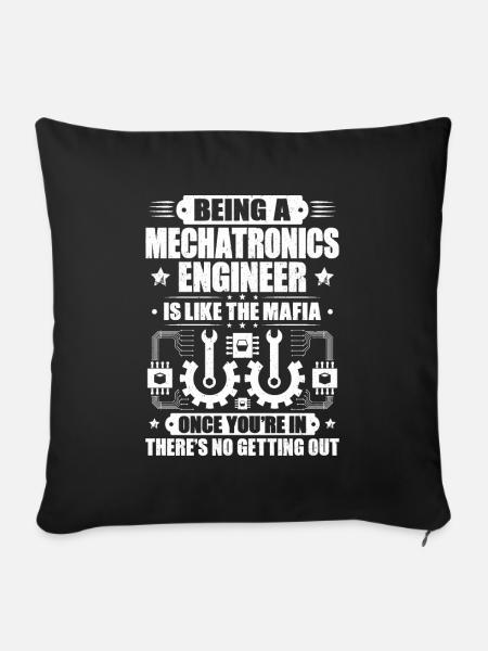Mechatroniker Mechatronik Mechatronics Engineer - Sofakissen mit Füllung 45 x 45 cm - Schwarz