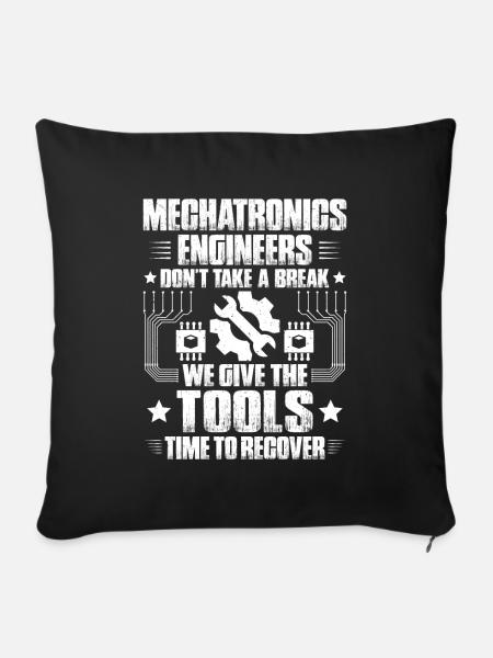 Mechatroniker Mechatronik Mechatronics Engineer - Sofakissen mit Füllung 45 x 45 cm - Schwarz