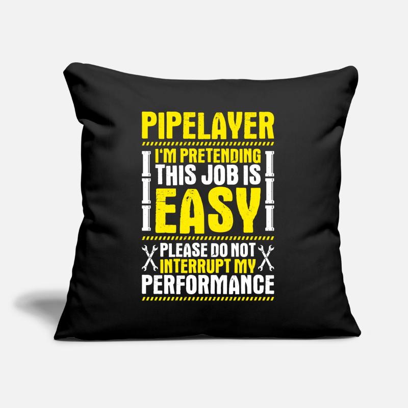 Pipeline Constructor Pipeline Construction Pipelayer Sofa pillow with filling 45cm x 45cm