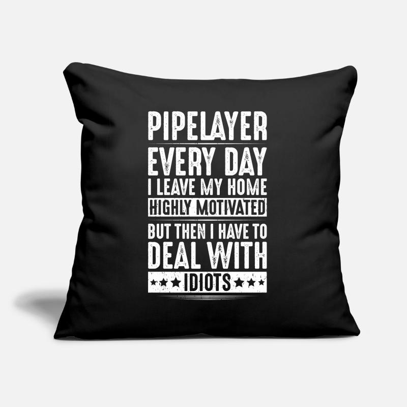 Pipeline Constructor Pipeline Construction Pipelayer Sofa pillow with filling 45cm x 45cm