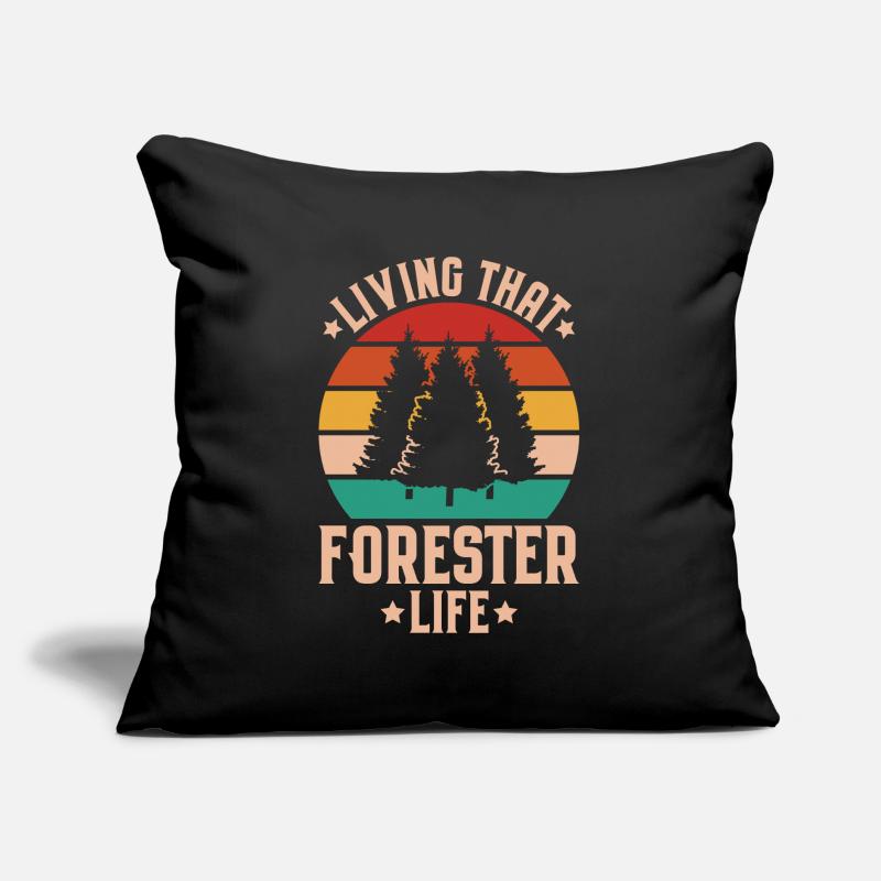 Forester Forestry Forester Forest workers Forest Sofa pillow with filling 45cm x 45cm