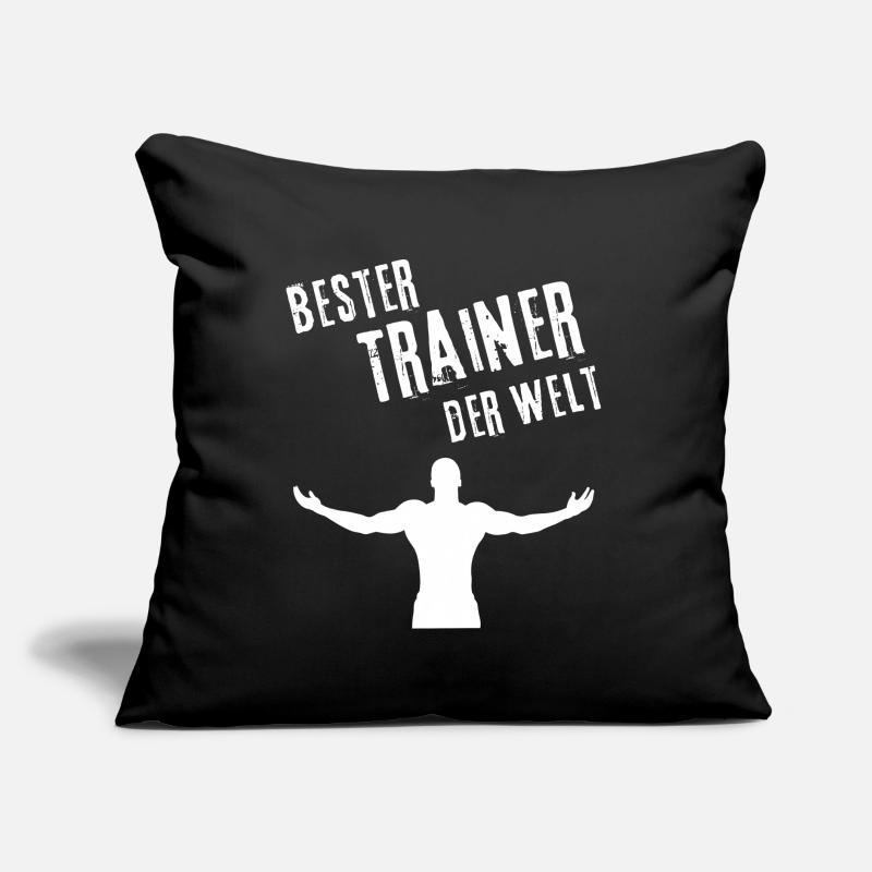Bester Trainer Geschenk Bester Trainer der Welt Sofakissen mit Füllung 45 x 45 cm
