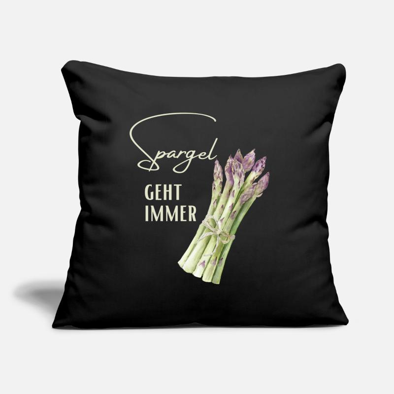 Spargel geht immer Spargelesser Sofakissen mit Füllung 45 x 45 cm