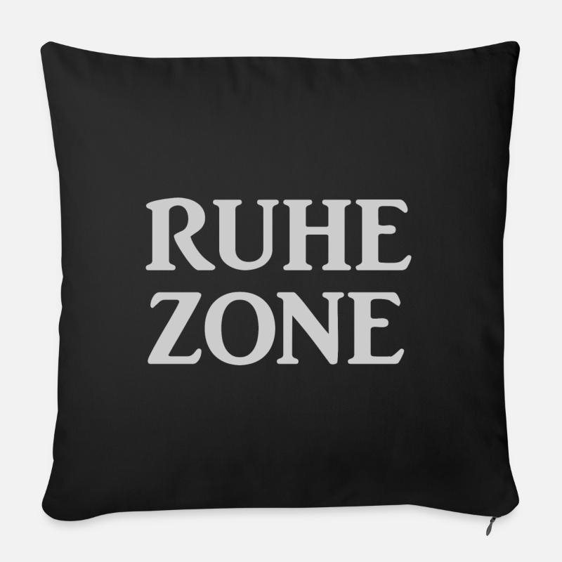 Ruhezone - Sofakissen mit Füllung 45 x 45 cm - Schwarz