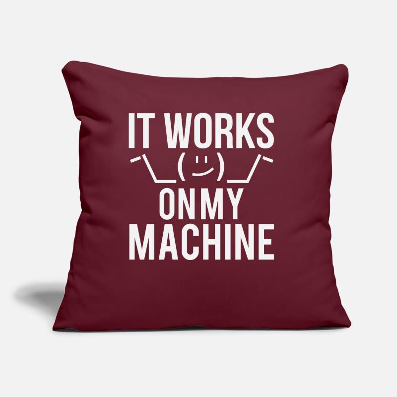 Programmer Developer It Work On My Machine Sofa pillow with filling 45cm x 45cm