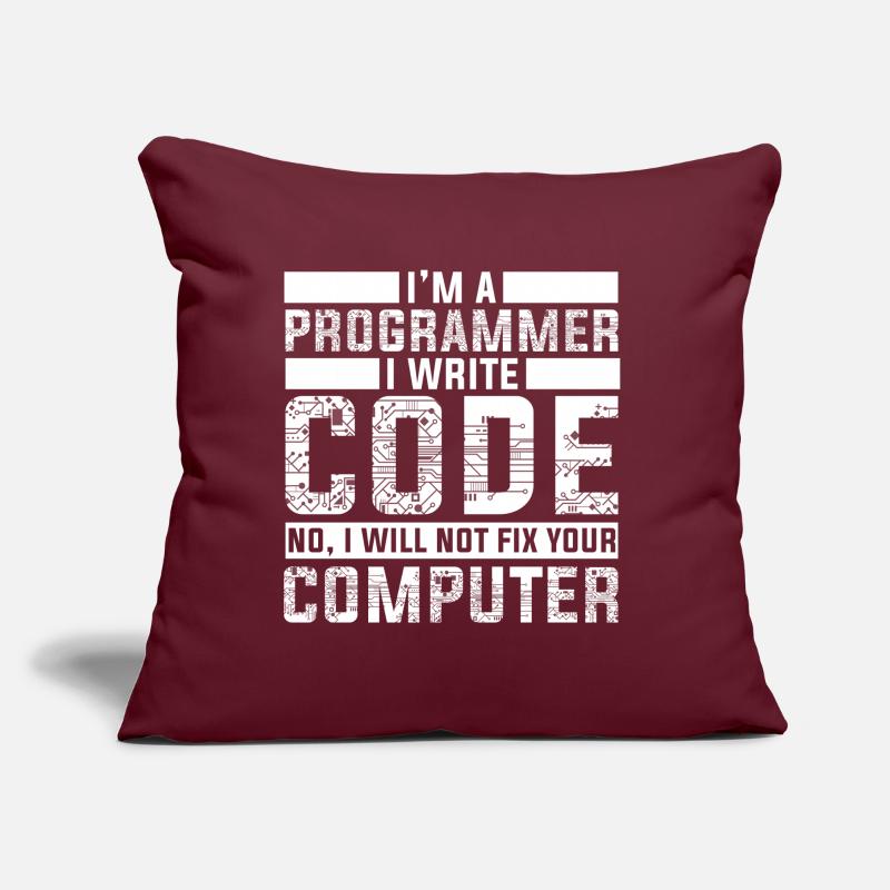 Programmer Developer - Code Nerd Geek Sofa pillow with filling 45cm x 45cm