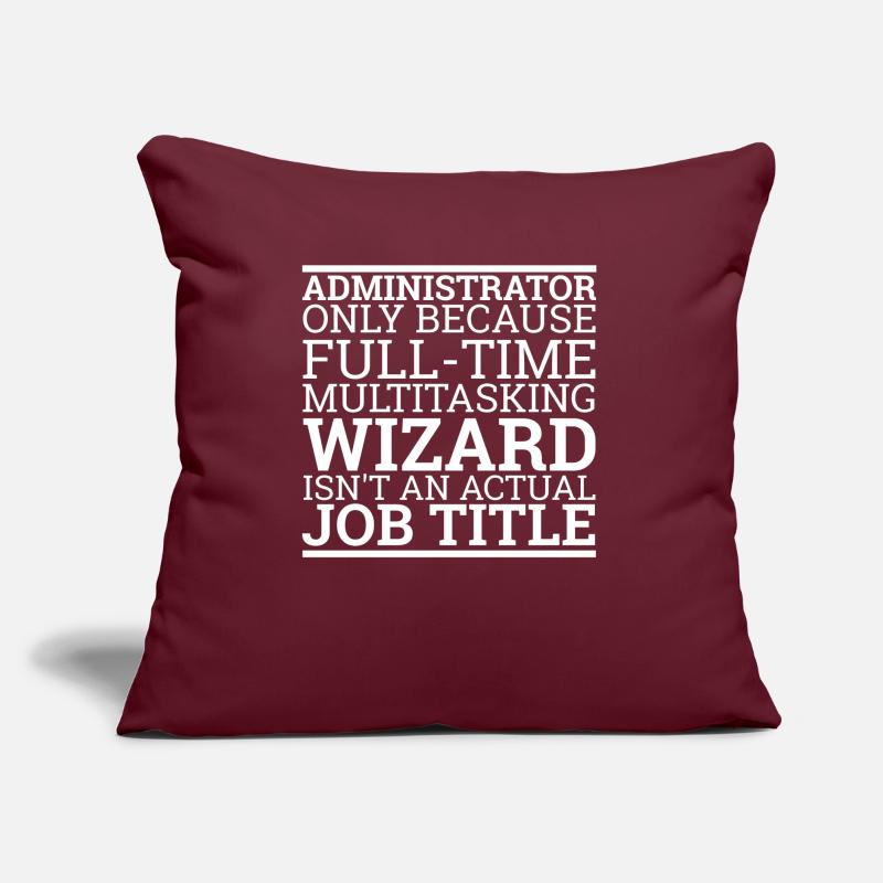 "Administrator Wizard | Admin" Sofa pillow with filling 45cm x 45cm