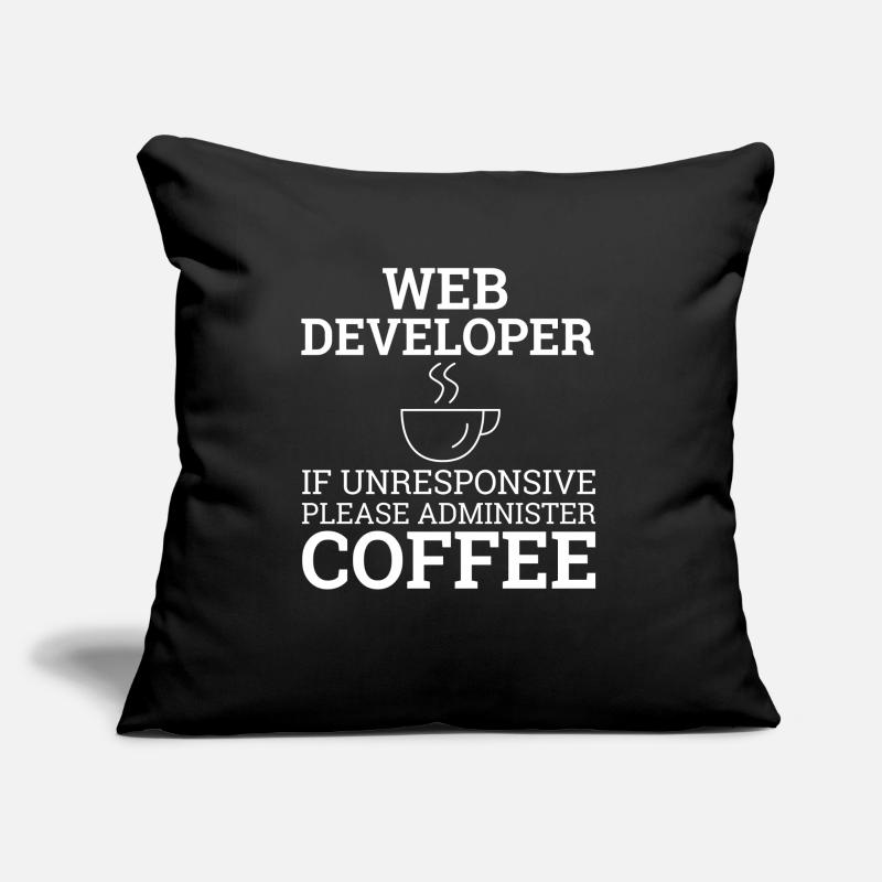 « Web Developer Coffee | Développeur web » Coussin et housse de 45 x 45 cm