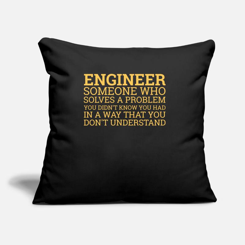 « Engineer Solve Problems » | Ingénieur Coussin et housse de 45 x 45 cm