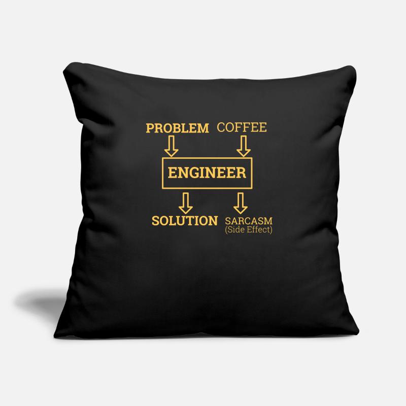 "Engineer Sarcasm | Engineer" Sofa pillow with filling 45cm x 45cm