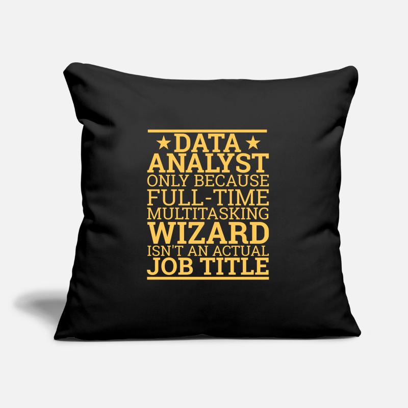 "Data Analyst Wizard | Data Scientist" Sofakissen mit Füllung 45 x 45 cm