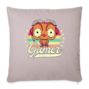 Vintage Gaming Video Games Gambler Retro Gaming - Sofa pillow with filling 45cm x 45cm - light taupe - Front