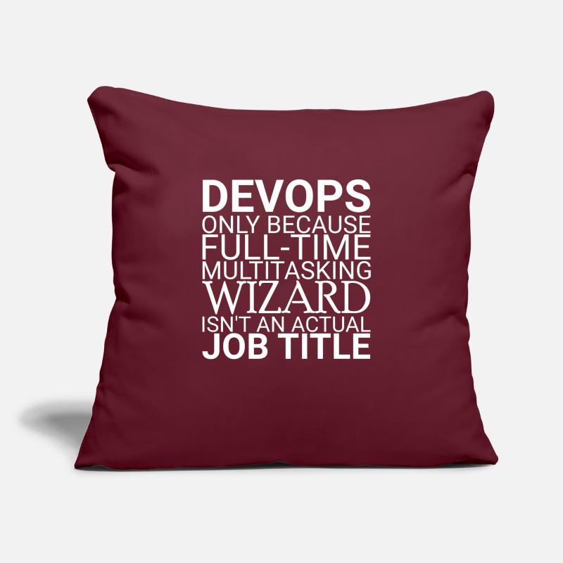 "DevOps Wizard | Softwareentwicklung" Sofakissen mit Füllung 45 x 45 cm