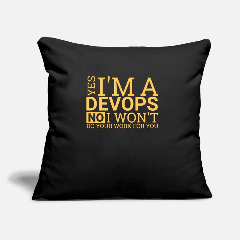 DevOps Work | Software Development" Sofa pillow with filling 45cm x 45cm