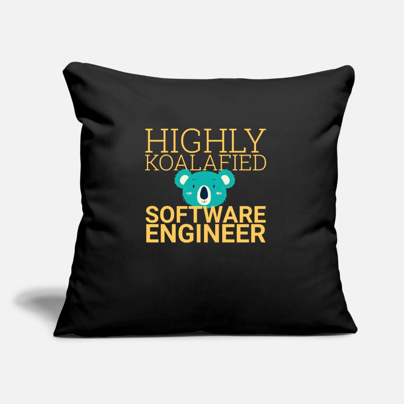 "Software Engineer Koalafied | Programming" Sofa pillow with filling 45cm x 45cm
