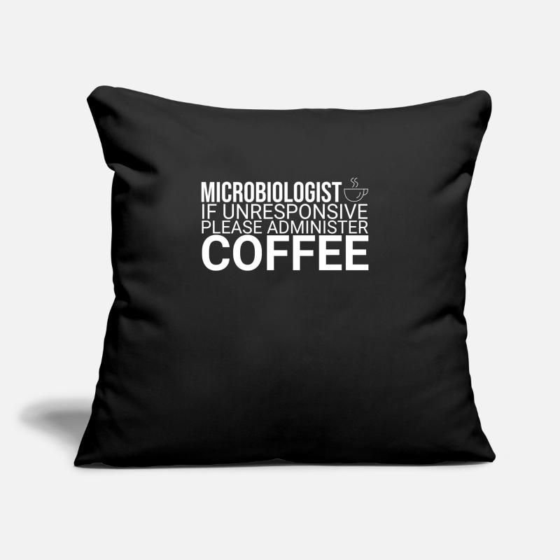 "Microbiologist Coffee | Microbiology" Sofa pillow with filling 45cm x 45cm