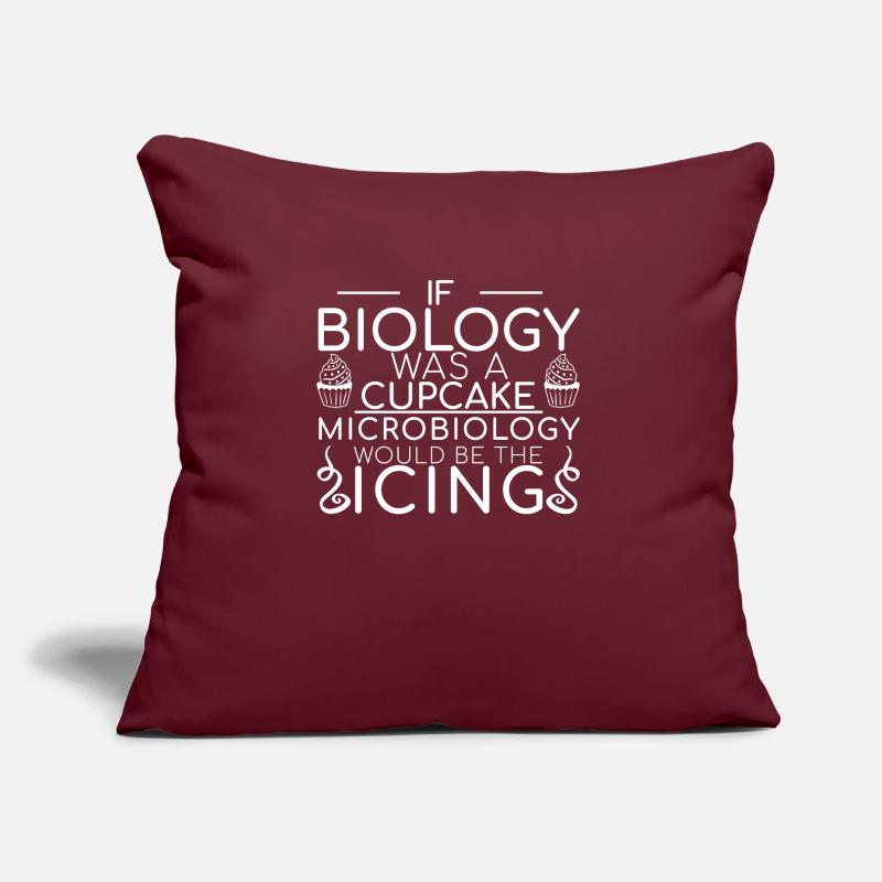 "Microbiologist Cupcake | Microbiology" Sofa pillow with filling 45cm x 45cm