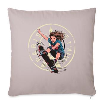 USA Sport Team Skateboarding 2024 Gear - Sofa pillow with filling 45cm x 45cm - light taupe - Front