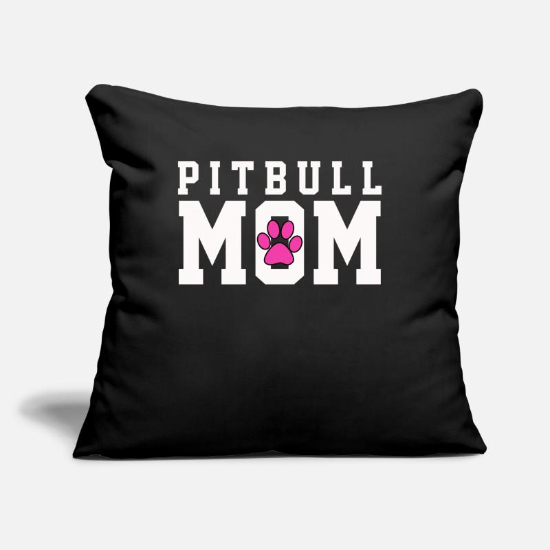 Conception de mère pitbull pour sauvage et aimant Coussin et housse de 45 x 45 cm