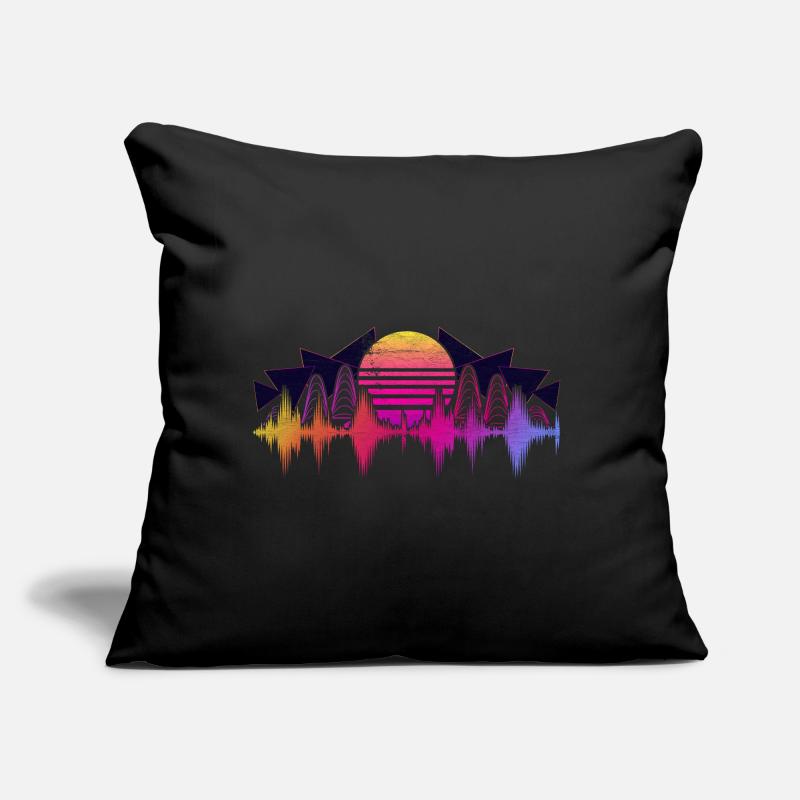 90er Synthwave Tontechniker Geschenk Soundwave Sofakissen mit Füllung 45 x 45 cm