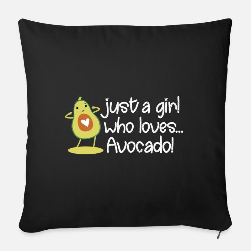 Avocado - Sofakissen mit Füllung 45 x 45 cm - Schwarz