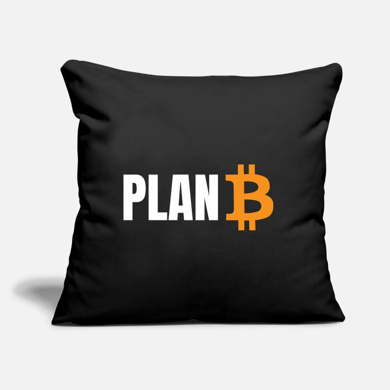 Plan B Bitcoin Sofakissen mit Füllung 45 x 45 cm
