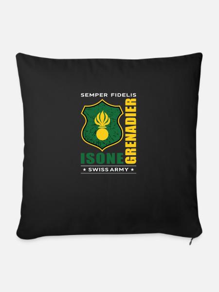 Grenadier - Sofakissen mit Füllung 45 x 45 cm - Schwarz