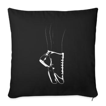 Gardestiefel schwarz | Black & White Collection - Sofakissen mit Füllung 45 x 45 cm - Schwarz - Vorne