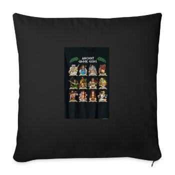 Ancient Greek Gods - Sofa pillow with filling 45cm x 45cm - black - Front