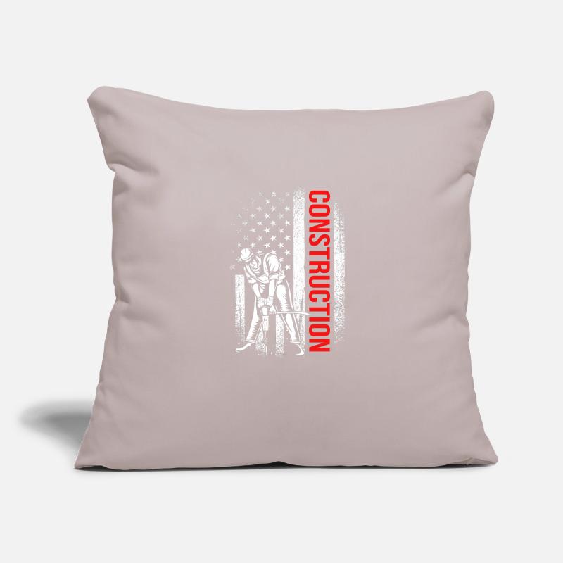Construction worker construction site Sofa pillow with filling 45cm x 45cm