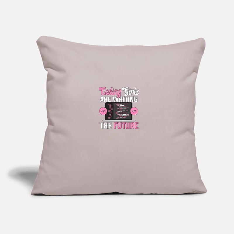 Coding Girls Write The Future For Sofa pillow with filling 45cm x 45cm