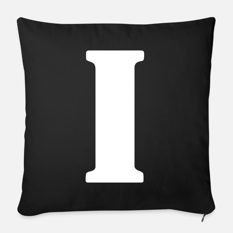 I - Sofapute med fylling 45 x 45 cm - svart