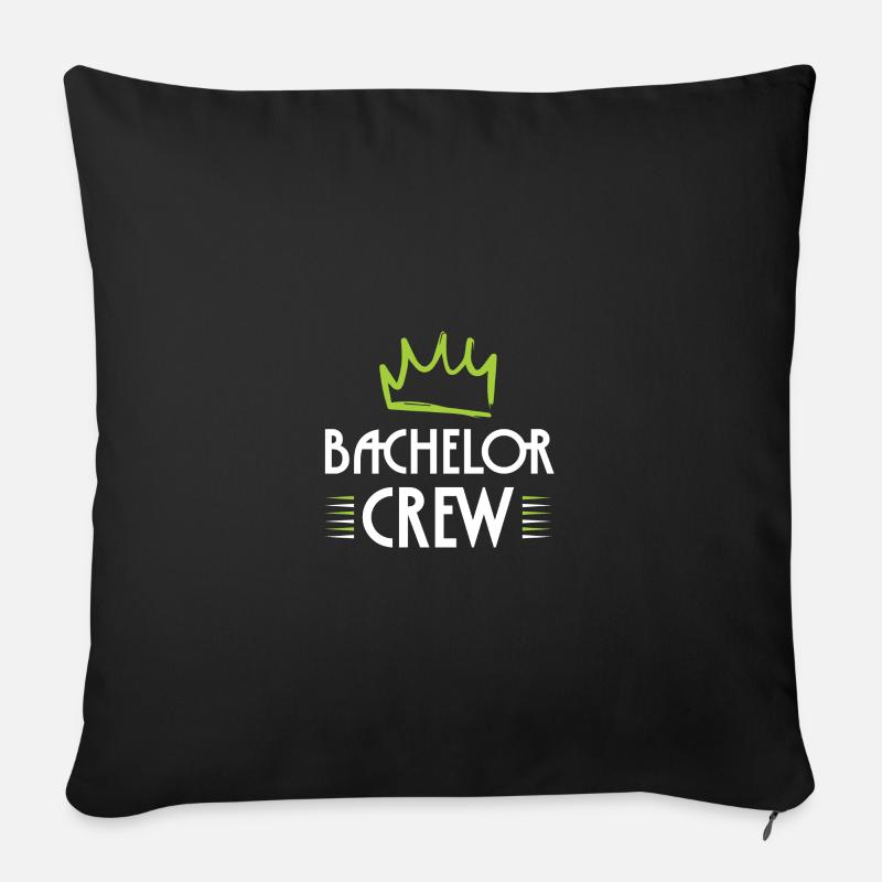 Équipage Bachelor - Coussin et housse de 45 x 45 cm - noir