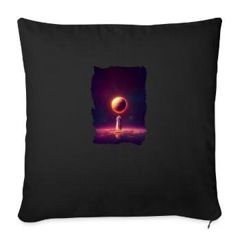 Universe - Sofa pillow with filling 45cm x 45cm - black - Front