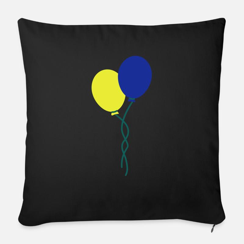 luftballons - Sofakissen mit Füllung 45 x 45 cm - Schwarz