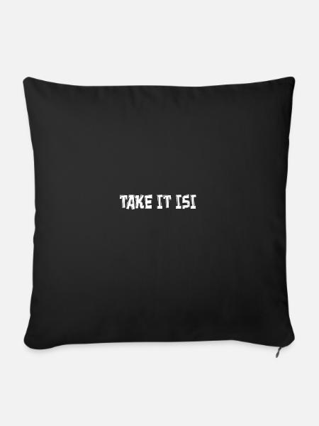 TAKE IT ISI - Sofakissen mit Füllung 45 x 45 cm - Schwarz