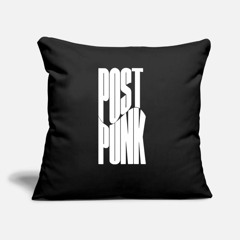 Conception de texte de typographie post punk Coussin et housse de 45 x 45 cm