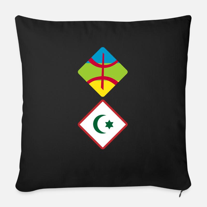 Rif Amazigh - Sofa pillow with filling 45cm x 45cm - black