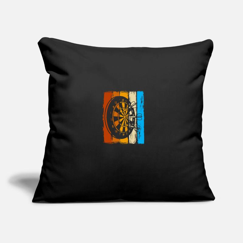 Joueurs de fléchettes Fléchettes Fléchettes Coussin et housse de 45 x 45 cm