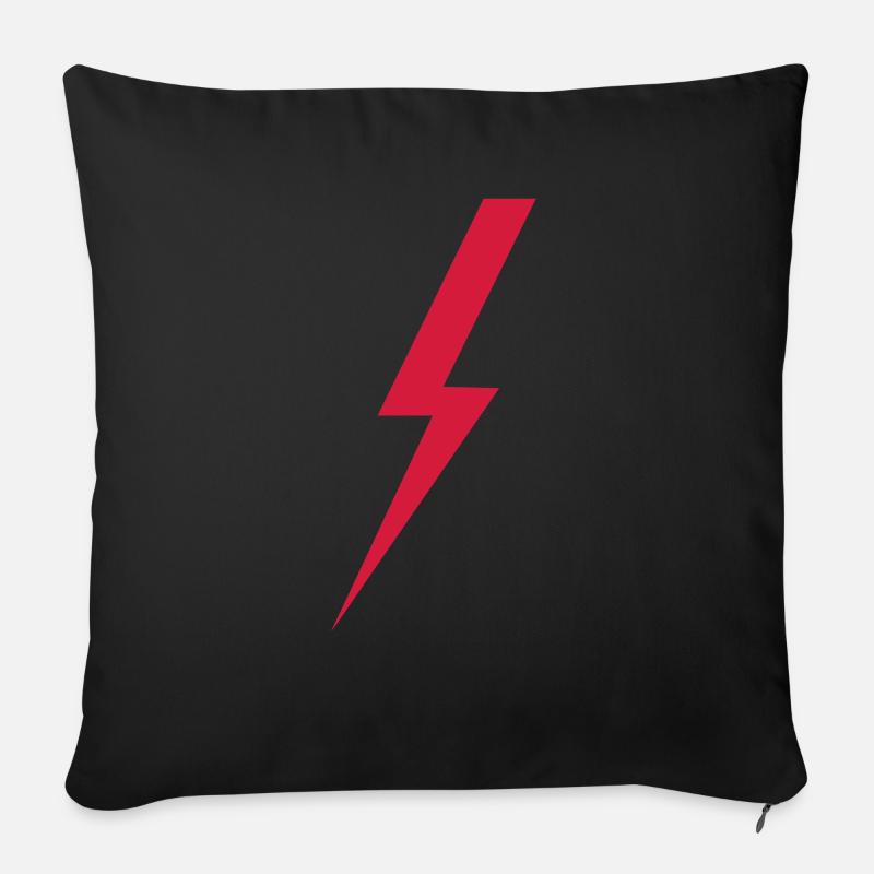 lightning - Sofakissen mit Füllung 45 x 45 cm - Schwarz