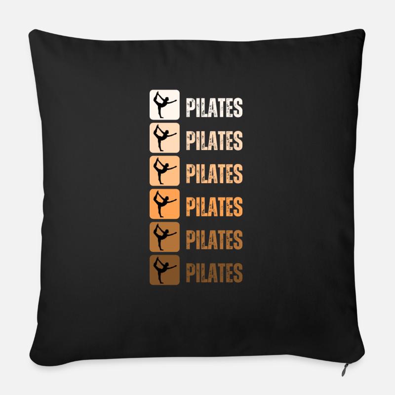 Pilates - Sofa pillow with filling 45cm x 45cm - black