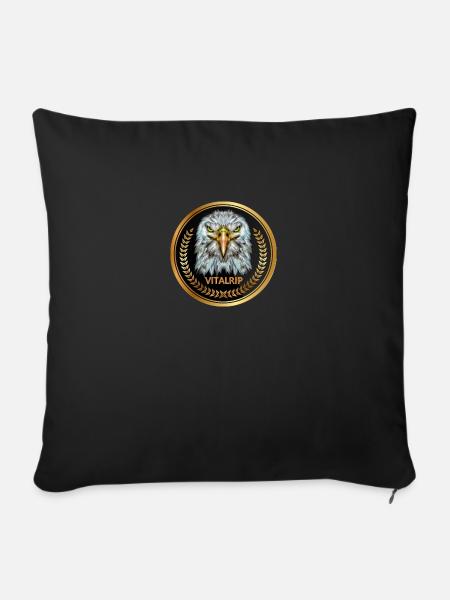 Eagle Logo schnell - Sofakissen mit Füllung 45 x 45 cm - Schwarz