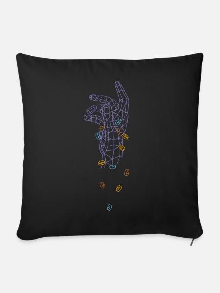 Chill pills - Sofakissen mit Füllung 45 x 45 cm - Schwarz
