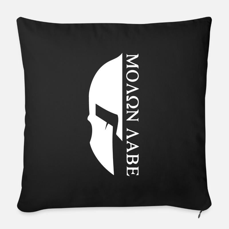 Sparta - Molon Labe - Sofakissen mit Füllung 45 x 45 cm - Schwarz