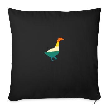 Goose - Sofa pillow with filling 45cm x 45cm - black - Front
