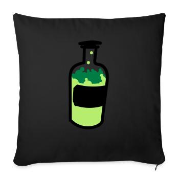 alkohol - Sofakissen mit Füllung 45 x 45 cm - Schwarz - Vorne