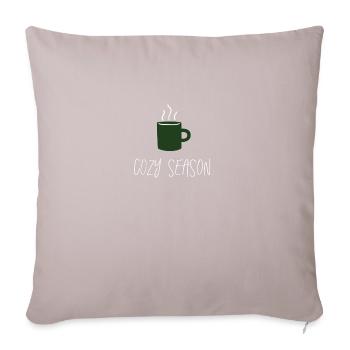 cozy season. - Sofakissen mit Füllung 45 x 45 cm - helles Taupe - Vorne