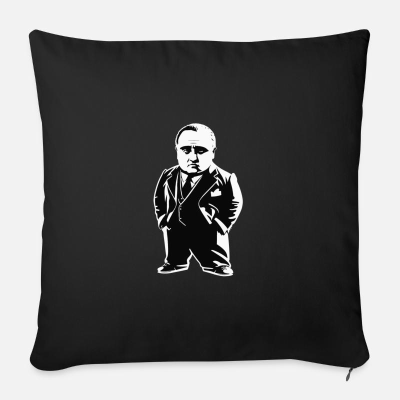 Le parrain - Coussin et housse de 45 x 45 cm - noir