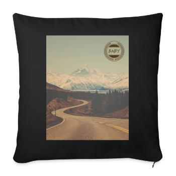Vintage "Baby" - Sofakissen mit Füllung 45 x 45 cm - Schwarz - Vorne